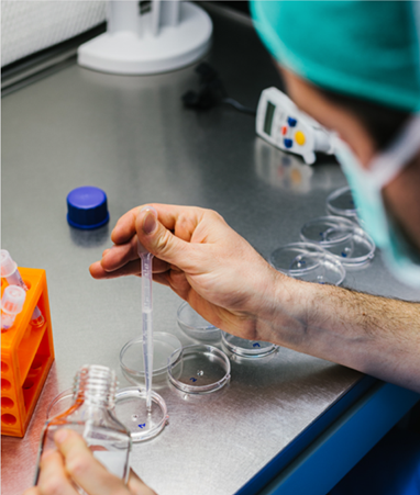 Image of scientist working in a lab Image of scientist working in a lab